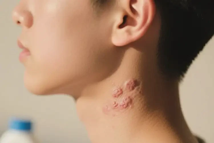 中学生脖子起湿疹不管它会自己痊愈吗(图3)
