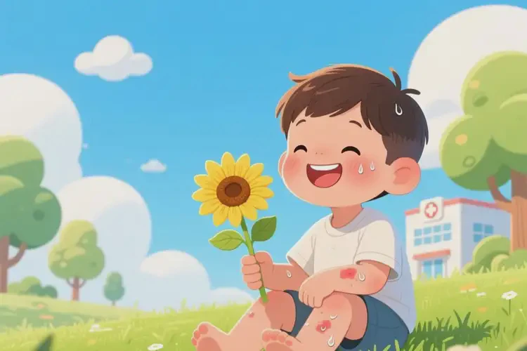 兒童身上經(jīng)常起濕疹不管它會(huì)自己自愈嗎(圖4)