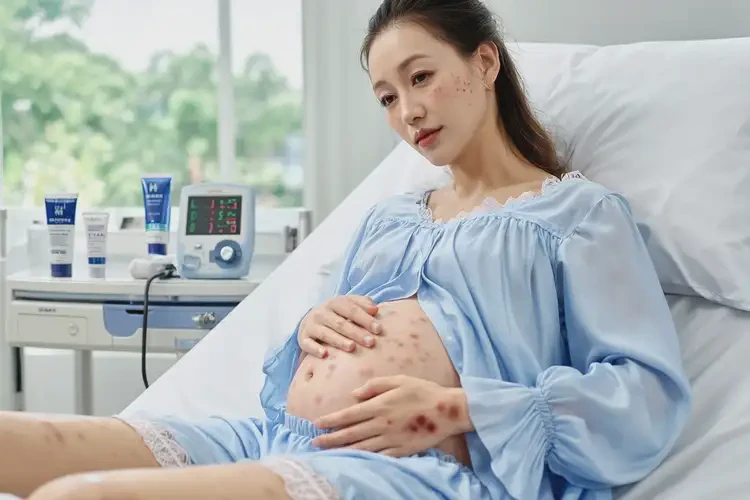 產(chǎn)婦肚子偶爾長濕疹可不可以徹底自愈(圖2)