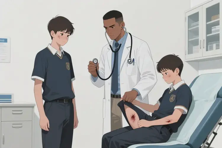 中學(xué)生屁股容易長濕疹不管它會自己好嗎(圖1)