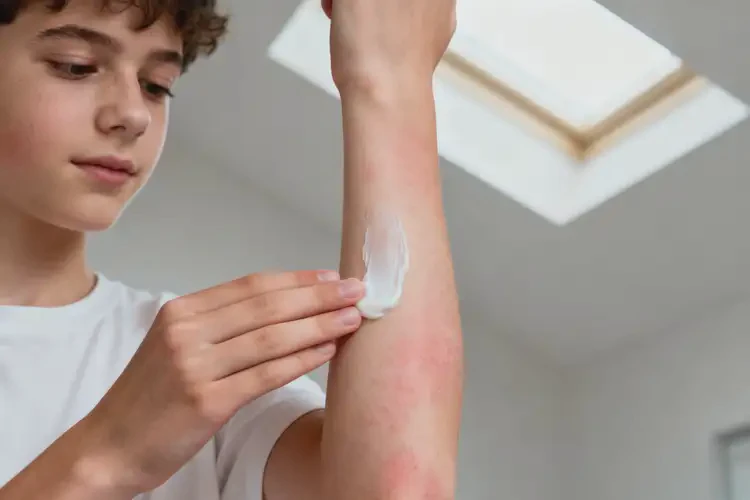 青少年手臂上經(jīng)常長(zhǎng)濕疹能夠徹底治愈嗎(圖1)