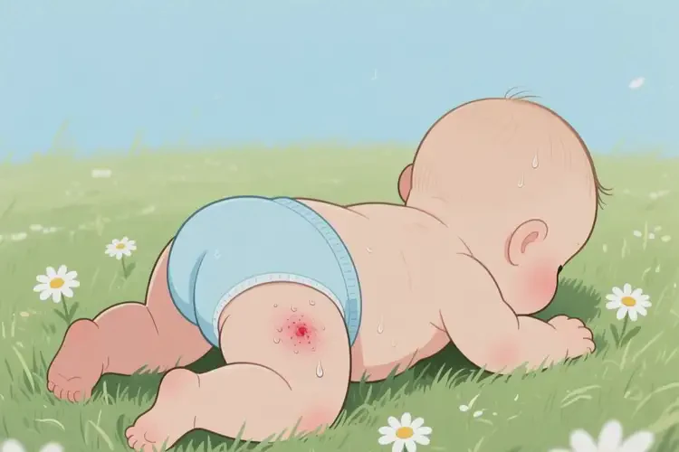嬰幼兒屁股上偶爾起濕疹不管它會(huì)自己痊愈嗎(圖2)
