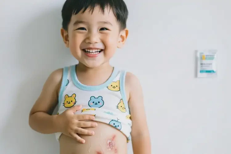 小孩肚子經(jīng)常起濕疹能徹底自愈嗎(圖1)