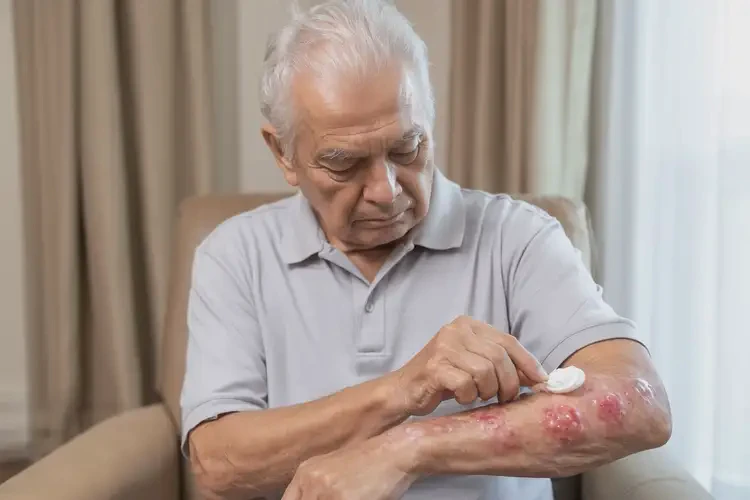 老年人四肢偶爾起濕疹能徹底自愈嗎(圖2)