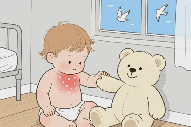 幼儿脖子上出湿疹能彻底自愈吗(图1)