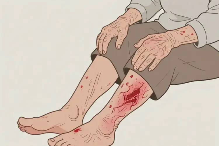 老人四肢出現(xiàn)濕疹不管它會自己好嗎(圖2)