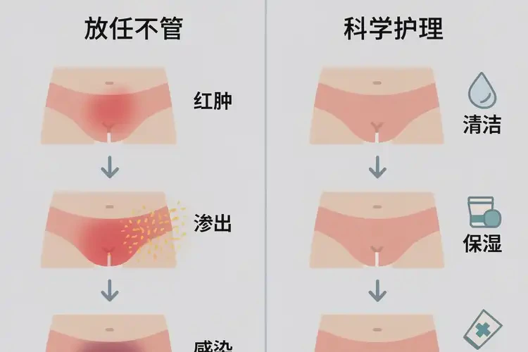 男性屁股上經(jīng)常起濕疹不管它會自己自愈嗎(圖1)