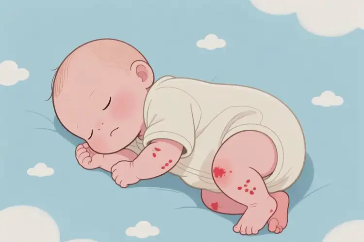 新生兒四肢起濕疹不管它會(huì)自己好嗎(圖4)