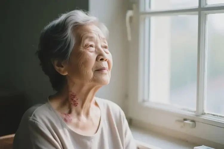 老年人脖子偶爾長濕疹能徹底自愈嗎(圖1)