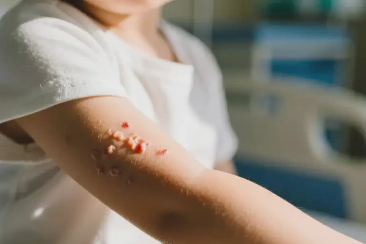 孩子手臂有濕疹能徹底自愈嗎(圖4)