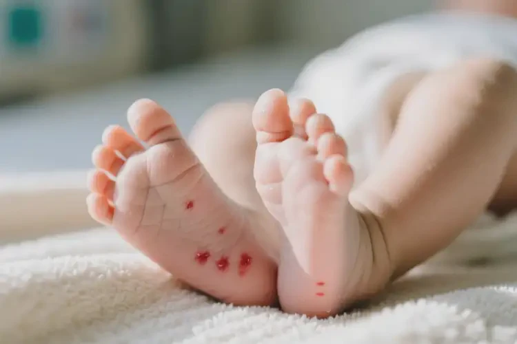 新生兒腳上出濕疹不管它會(huì)自己自愈嗎(圖4)