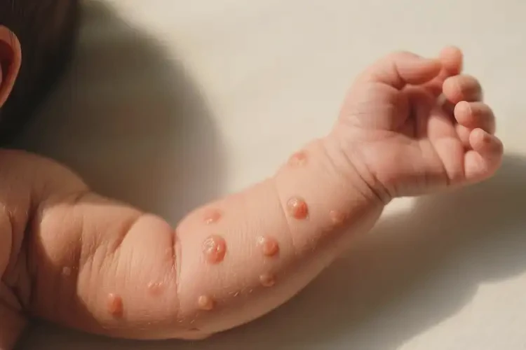 新生兒手臂上偶爾長(zhǎng)濕疹不管它會(huì)自己痊愈嗎(圖3)