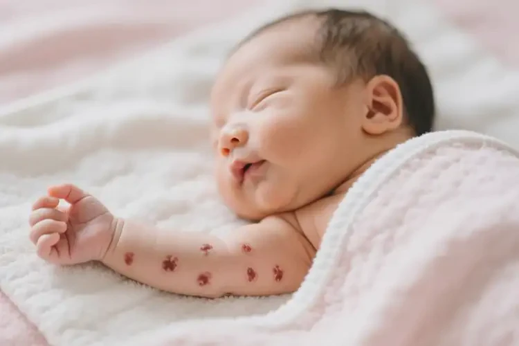 新生兒手臂經(jīng)常長濕疹不管它會自己痊愈嗎(圖3)