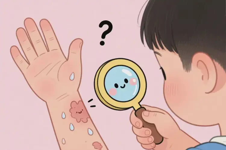 小學生手臂上容易起濕疹不管它會自己痊愈嗎(圖3)