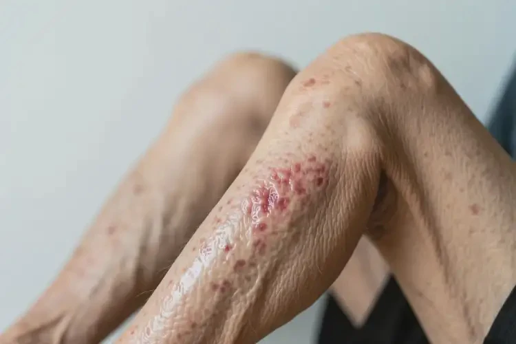 老人大腿上出現(xiàn)濕疹不管它會自己自愈嗎(圖4)