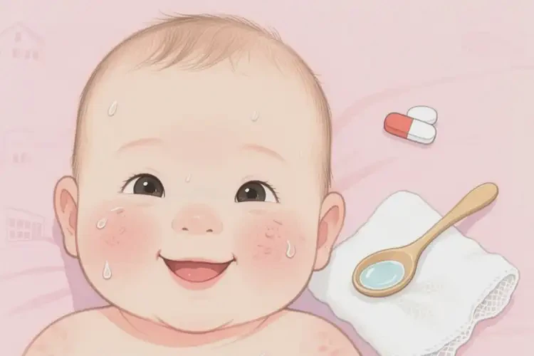 嬰幼兒臉上長濕疹可以徹底自愈嗎(圖2)