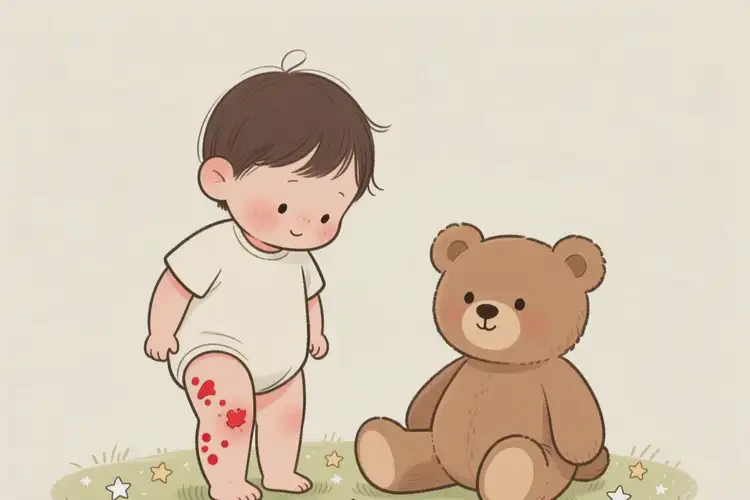 幼儿大腿经常起湿疹不管它会自己好吗(图2)