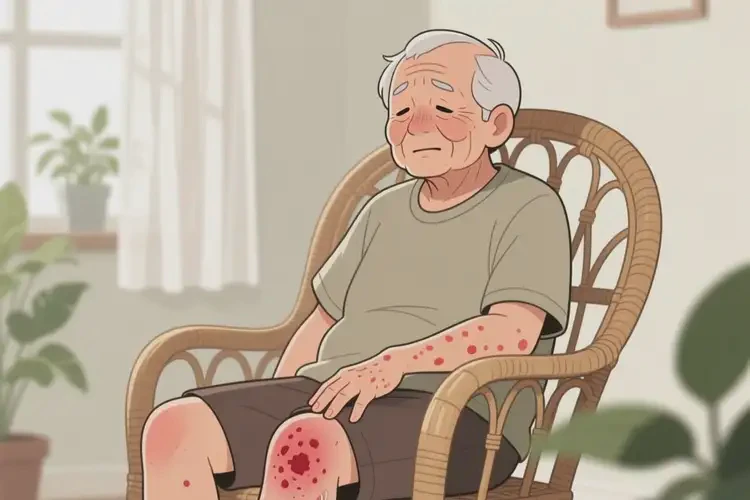 老年人四肢容易起濕疹不管它會(huì)自己自愈嗎(圖4)