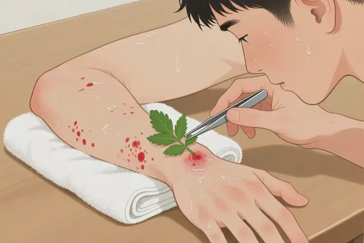 男生手臂長濕疹能夠徹底治愈嗎(圖2)