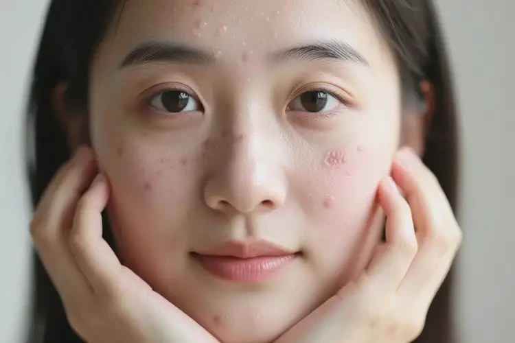 女生臉上有濕疹可以徹底自愈嗎(圖2)