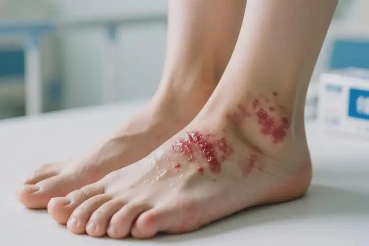 女人腳上長濕疹能夠徹底治愈嗎(圖4)