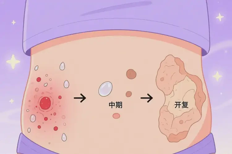 兒童肚子上有濕疹能徹底自愈嗎(圖1)