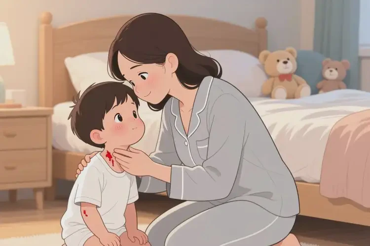 小孩脖子上容易起濕疹能徹底自愈嗎(圖1)