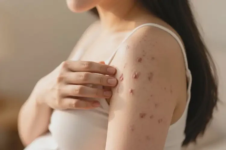 產(chǎn)婦身上偶爾起濕疹可不可以徹底自愈(圖1)