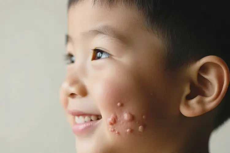孩子面部有濕疹不管它會(huì)自己自愈嗎(圖2)