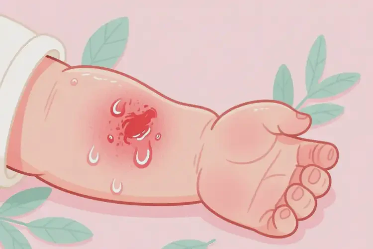 寶寶手臂上長(zhǎng)濕疹可不可以徹底自愈(圖1)