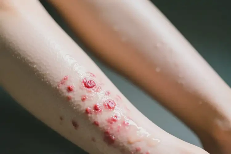 女生小腿上有濕疹能靠自己自愈嗎(圖2)