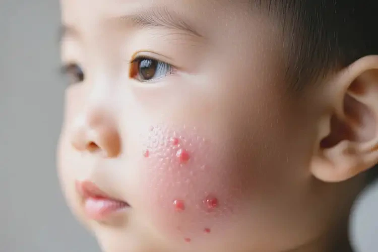 孩子臉上出濕疹可以徹底自愈嗎(圖3)