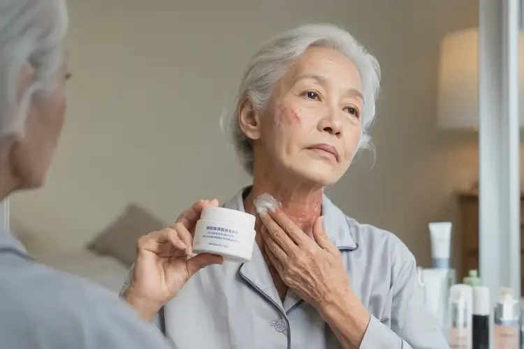 高齡老人脖子上出現(xiàn)濕疹不管它會自己好嗎(圖2)