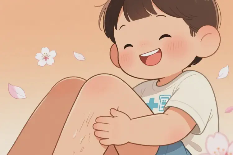 兒童大腿上偶爾長濕疹能夠徹底治愈嗎(圖1)