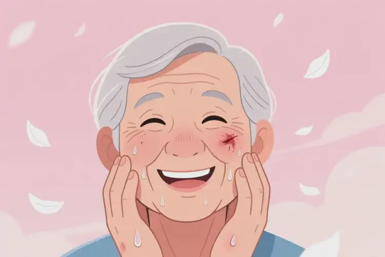 老人面部經(jīng)常起濕疹不管它會(huì)自己自愈嗎(圖1)