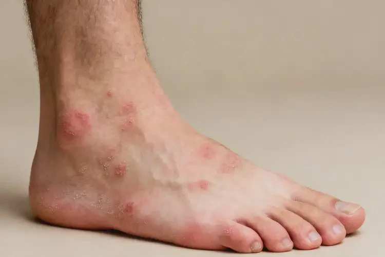 男生脚上出湿疹不管它会自己好吗(图4)