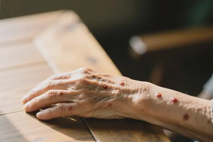 老人手臂偶爾起濕疹不管它會(huì)自己自愈嗎(圖3)