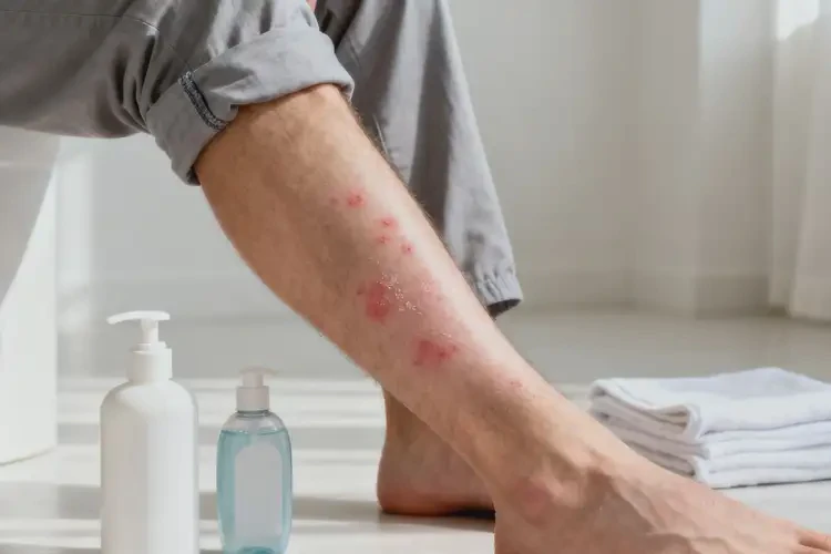 男性小腿出濕疹能徹底自愈嗎(圖1)