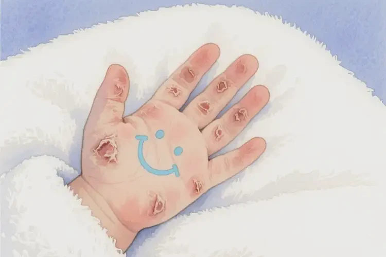 兒童手上偶爾長(zhǎng)濕疹能靠自己自愈嗎(圖1)