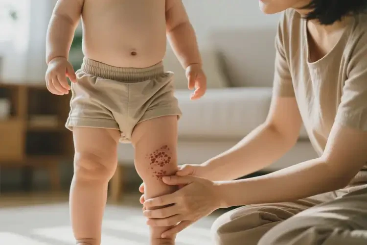 幼兒大腿上經(jīng)常長濕疹可以徹底自愈嗎(圖1)