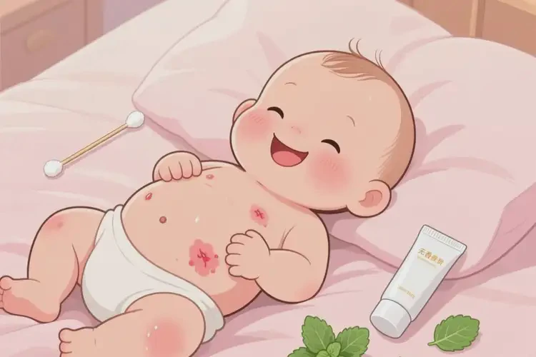 小兒肚子上長(zhǎng)濕疹不管它會(huì)自己好嗎(圖3)