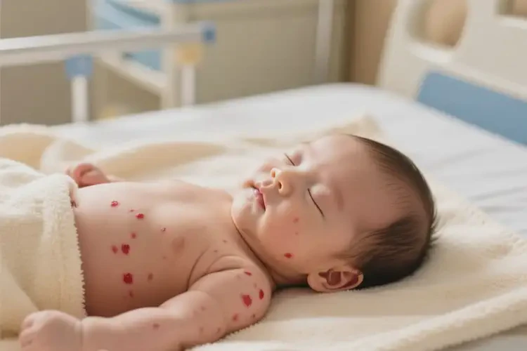 新生兒全身經(jīng)常長濕疹不管它會自己好嗎(圖4)