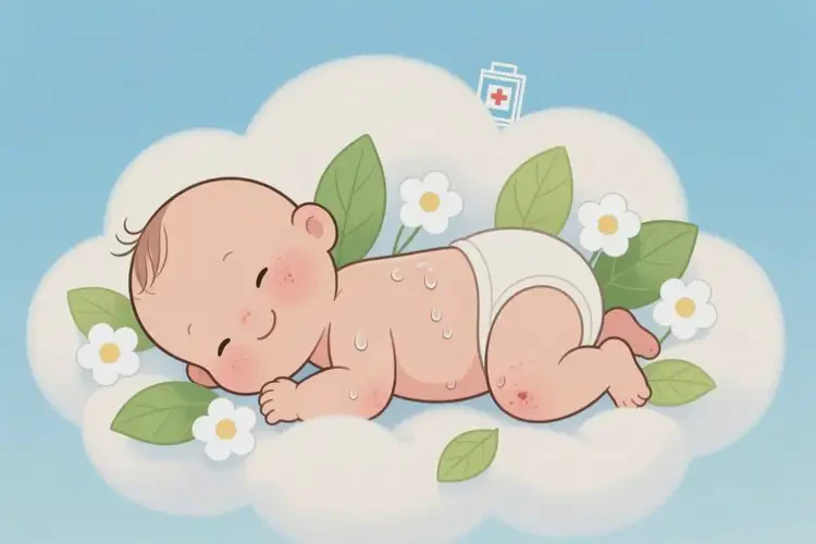 婴幼儿肚子有湿疹能靠自己自愈吗(图2)