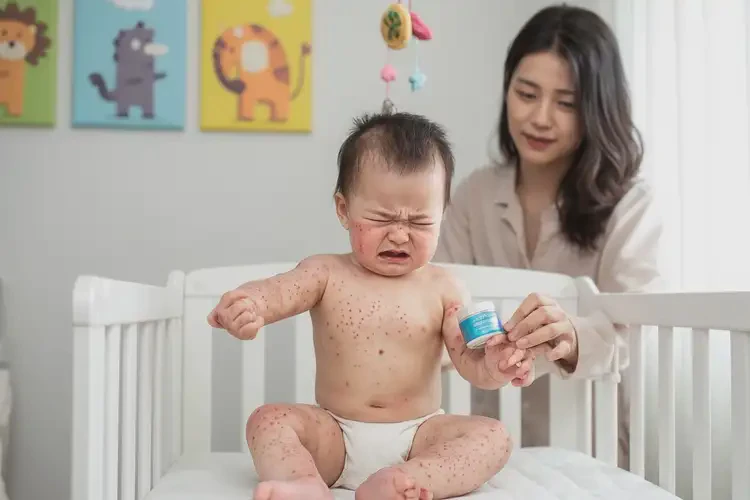 寶寶臉上起濕疹能徹底自愈嗎(圖2)