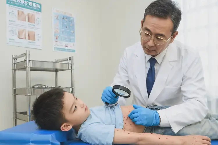 少兒肚子上出濕疹不管它會(huì)自己好嗎(圖2)