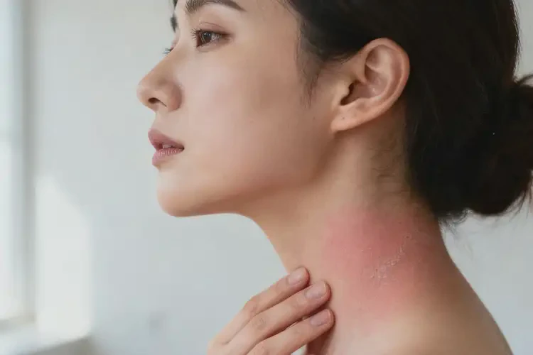 女生脖子上容易起湿疹不管它会自己痊愈吗(图4)