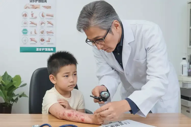 小孩臉上出濕疹可以徹底自愈嗎(圖2)