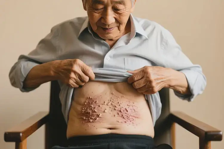 老年人肚子上有濕疹不管它會(huì)自己自愈嗎(圖3)