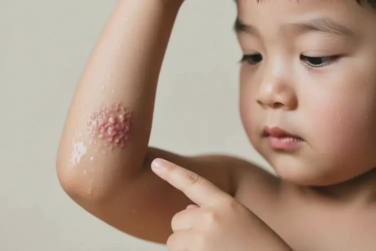 孩子手臂上經(jīng)常長(zhǎng)濕疹不管它會(huì)自己自愈嗎(圖3)