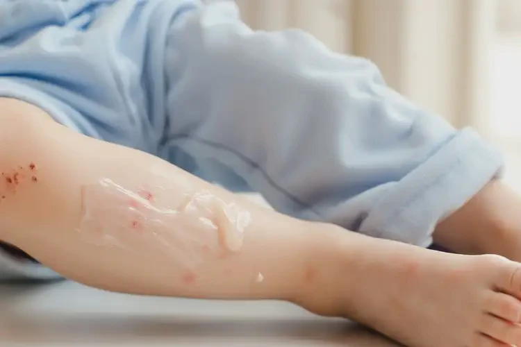 孩子小腿出現(xiàn)濕疹能徹底自愈嗎(圖3)